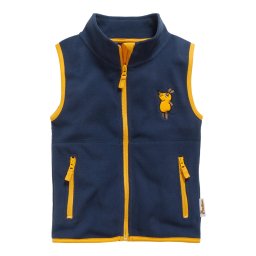 PLAYSHOES Vestă 'DIE MAUS' albastru marin / galben auriu