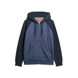 Superdry Hanorac 'Essential' albastru marin / albastru amestec