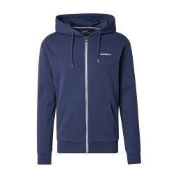Superdry Hanorac albastru marin / alb murdar