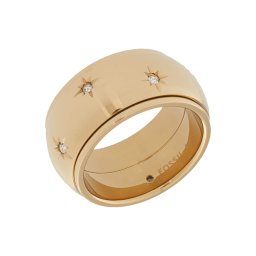 FOSSIL Inele 'Sadie' auriu / transparent
