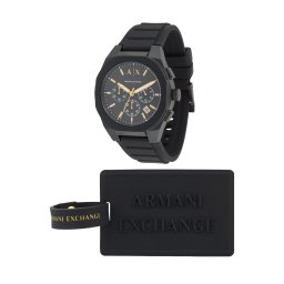 ARMANI EXCHANGE Ceas analogic auriu / negru / alb