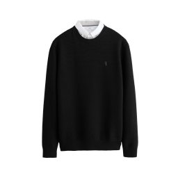 Next Pulover gri / negru / alb
