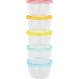 Badabulle Maxi Fun Colors castron cu capac 5x250 ml