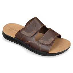 Papuci de vara, confort, barbati, OrtoMed 2707-P443 maro