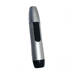Trimmer pentru nas si urechi Rosberg R51812B, Baterie 1xAA, Lama de precizie din otel inoxidabil, Gri/Negru