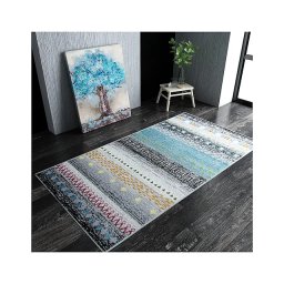 Covor Model Country 11165-194, Marime 120 x 170 cm, Multicolor, Inaltime Fir 9 mm, Antialergic, Polipropilena, Living, Dormitor, Sufragerie, Birou