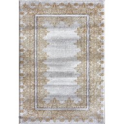 Covor Model 28029-101, Marime 160 x 230 cm, Auriu, Gri, Inaltime Fir 8 mm, Antialergic, Polipropilena, Living, Dormitor, Sufragerie, Birou