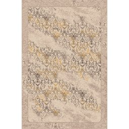 Covor Model Iris 28050-111, Marime 80 x 150 cm, Auriu, Crem, Inaltime Fir 8 mm, Antialergic, Polipropilena, Living, Dormitor, Sufragerie, Birou