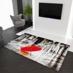 Covor Umbrela 11128-192, Marime 120 x 170 cm, Multicolor, Inaltime Fir 9 mm, Antialergic, Polipropilena, Living, Dormitor, Sufragerie, Birou