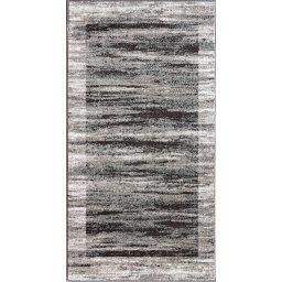 Covor Iris 28030-310, Marime 80 x 150 cm, Gri, Maro, Inaltime Fir 8 mm, Antialergic, Polipropilena, Living, Dormitor, Sufragerie, Birou