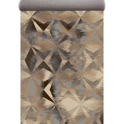 Covor Model Caleidoscop 13038-116, Marime 100 x 218 cm, Bej, Gri, Maro , Inaltime Fir 6 mm, Antialergic, Polipropilena, Living, Dormitor, Sufragerie, Birou