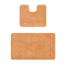 Set 2 Covorase Baie Ethnic 2589, Marimi 60 x 100 50 x 60 cm, Bej, Antiderapant, Antialergic, Polipropilena