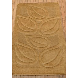 Set 2 Covorase Baie Flora 2519, Marimi 50 x 80 40 x 50 cm, Bej, Antiderapant, Antialergic, Polipropilena