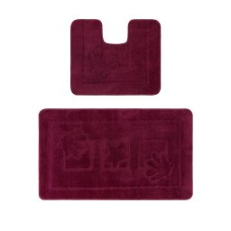 Set 2 Covorase Baie Maritime 2576, Marimi 50 x 80 40 x 50 cm, Mov, Antiderapant, Antialergic, Polipropilena