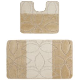Set 2 Covorase Baie Erdek 2540, Marimi 60 x 100 50 x 60 cm, Bej, Antiderapant, Antialergic, Polipropilena