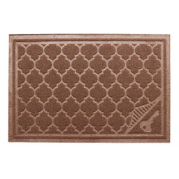 Covoras Intrare Tip Iuta, Model Faro 895-001, Marime 40 x 60 cm, Maro, Antialergic, Polipropilena, Living, Dormitor, Sufragerie, Birou