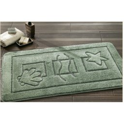 Set 2 Covorase Baie Maritime 2510, Marimi 60 x 100 50 x 60 cm, Verde, Antiderapant, Antialergic, Polipropilena