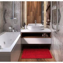 Set 2 Covorase Baie Ethnic 2586, Marimi 50 x 80 40 x 50 cm, Rosu, Antialergic, Polipropilena
