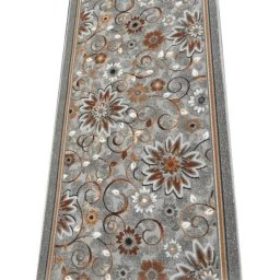Traversa Festonata Surfilata, Model Boston, Tesatura Plata, Latime 1m, Marime 100 x 500 cm, Gri, Antialergic, Polipropilena, Living, Dormitor, Coridor, Hol