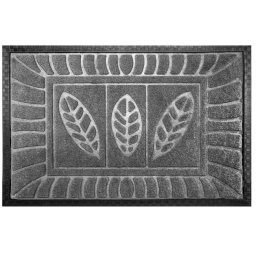 Covoras Intrare Model Synthetic, Marime 60 x 90 cm, Gri, Antiderapant, Antialergic, Polipropilena, Living, Dormitor, Sufragerie, Birou