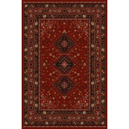 Covor Model Lotos 1531-220, Marime 80 x 150 cm, Grena, Rosu, Inaltime Fir 8 mm, Antialergic, Polipropilena, Living, Dormitor, Sufragerie, Birou