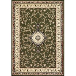 Covor Model Lotos 523-310, Marime 250 x 350 cm, Verde, Inaltime Fir 8 mm, Antialergic, Polipropilena, Living, Dormitor, Sufragerie, Birou