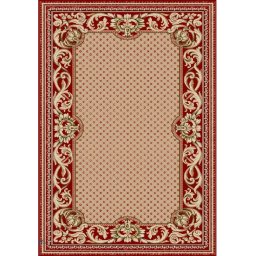 Covor Model Lotos 1568-120, Marime 200 x 300 cm, Rosu, Inaltime Fir 8 mm, Antialergic, Polipropilena, Living, Dormitor, Sufragerie, Birou