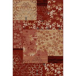 Covor Lotos 1521-210, Marime 200 x 300 cm, Grena, Rosu, Inaltime Fir 8 mm, Antialergic, Polipropilena, Living, Dormitor, Sufragerie, Birou