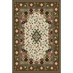Covor Lotos 1535-310, Marime 150 x 230 cm, Verde, Inaltime Fir 8 mm, Antialergic, Polipropilena, Living, Dormitor, Sufragerie, Birou