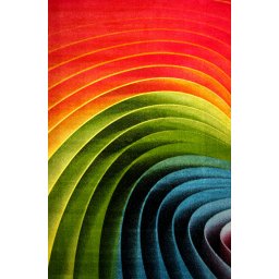 Covor Spiral 11006-130, Marime 80 x 150 cm, Multicolor, Inaltime Fir 9 mm, Antialergic, Polipropilena, Living, Dormitor, Sufragerie, Birou