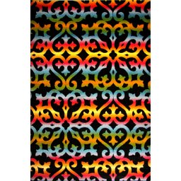 Covor Baroque 11020-180, Marime 200 x 300 cm, Multicolor, Inaltime Fir 9 mm, Antialergic, Polipropilena, Living, Dormitor, Sufragerie, Birou