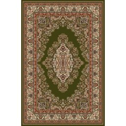 Covor Lotos 1524-310, Marime 200 x 300 cm, Verde, Inaltime Fir 8 mm, Antialergic, Polipropilena, Living, Dormitor, Sufragerie, Birou