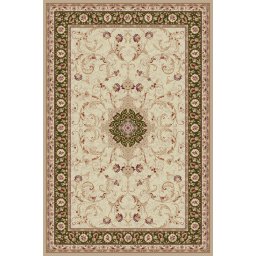 Covor Lotos 523-130, Marime 80 x 200 cm, Verde, Inaltime Fir 8 mm, Antialergic, Polipropilena, Living, Dormitor, Sufragerie, Birou