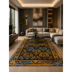 Covor Vintage 11019-180, Marime 160 x 230 cm, Multicolor, Inaltime Fir 9 mm, Antialergic, Polipropilena, Living, Dormitor, Sufragerie, Birou