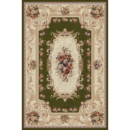 Covor Lotos 535-310, Marime 50 x 80 cm, Verde, Inaltime Fir 8 mm, Antialergic, Polipropilena, Living, Dormitor, Sufragerie, Birou
