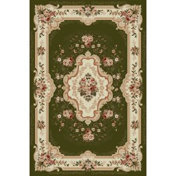 Covor Lotos 570-310, Marime 80 x 150 cm, Verde, Inaltime Fir 8 mm, Antialergic, Polipropilena, Living, Dormitor, Sufragerie, Birou