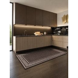 Covor Bucatarie Tip Iuta, Natura 900-91, Marime 60 x 100 cm, Maro, Antialergic, Polipropilena, Sufragerie, Terasa, Birou, Living