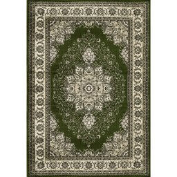 Covor Lotos 15037-310, Marime 200 x 300 cm, Verde, Inaltime Fir 8 mm, Antialergic, Polipropilena, Living, Dormitor, Sufragerie, Birou