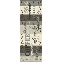 Covor Bucatarie Tip Iuta, Flex 19052-08, Marime 75 x 200 cm, Gri, Antiderapant, Antialergic, Polipropilena, Living, Dormitor, Sufragerie, Birou