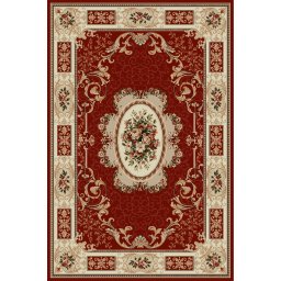 Covor Lotos 542-220, Marime 150 x 300 cm, Rosu, Inaltime Fir 8 mm, Antialergic, Polipropilena, Living, Dormitor, Sufragerie, Birou
