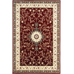 Covor Lotos 523-210, Marime 250 x 350 cm, Rosu, Inaltime Fir 8 mm, Antialergic, Polipropilena, Living, Dormitor, Sufragerie, Birou