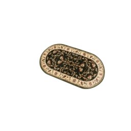 Covor Oval Lotos 523-310, Marime 60 x 110 cm, Verde, Inaltime Fir 8 mm, Antialergic, Polipropilena, Living, Dormitor, Sufragerie, Birou