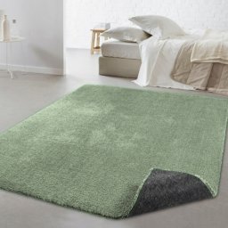 Covor Premium Belgian 71301-044, Marime 160 x 230 cm, Verde, Inaltime Fir 20 mm, Antialergic, Polipropilena, Living, Dormitor, Sufragerie, Birou