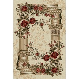 Covor Lotos 532-100, Marime 250 x 350 cm, Crem, Inaltime Fir 8 mm, Antialergic, Polipropilena, Living, Dormitor, Sufragerie, Birou