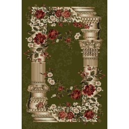 Covor Lotos 532-310, Marime 80 x 150 cm, Verde, Inaltime Fir 8 mm, Antialergic, Polipropilena, Living, Dormitor, Sufragerie, Birou