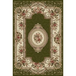 Covor Lotos 571-310, Marime 250 x 350 cm, Verde, Inaltime Fir 8 mm, Antialergic, Polipropilena, Living, Dormitor, Sufragerie, Birou