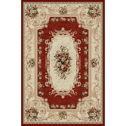 Covor Lotos 535-210, Marime 250 x 350 cm, Rosu, Inaltime Fir 8 mm, Antialergic, Polipropilena, Living, Dormitor, Sufragerie, Birou