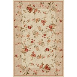 Covor Lotos 551-100, Marime 250 x 350 cm, Crem, Inaltime Fir 8 mm, Antialergic, Polipropilena, Living, Dormitor, Sufragerie, Birou
