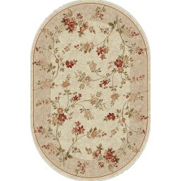 Covor Oval Lotos 551-100, Marime 250 x 350 cm, Bej, Crem, Inaltime Fir 8 mm, Antialergic, Polipropilena, Living, Dormitor, Sufragerie, Birou