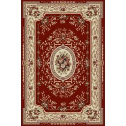 Covor Lotos 568-210, Marime 250 x 350 cm, Rosu, Inaltime Fir 8 mm, Antialergic, Polipropilena, Living, Dormitor, Sufragerie, Birou